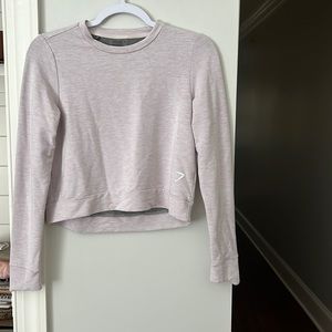 Gymshark Baby Pink Cropped Long Sleeve Tee